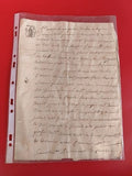 Ancienne lettre manuscrite fin XIXe siècle, écriture à l’encre, cachet visible