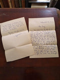Lettre manuscrite vintage années 60 Marseille écriture bleue ancienne
