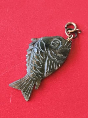 Vintage pendentif ancien en jade véritable, bijou rétro collection, petit format