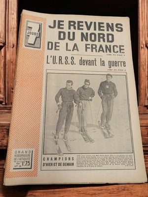 Magazine 7 Jours 1941 ancien presse rétro actualité France URSS ski