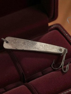 Cuillère de pêche vintage La Reine des Mers ancien leurre mer deadstock