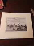 Alter Stich Le Havre Frankreich Malerisch, Vintage-Illustration Retro-Deko