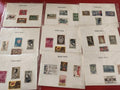 Lot anciens timbres monde en vrac philatélie collection, divers pays, oblitérés