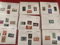 Lot anciens timbres vintage internationaux vrac collection philatélie, diverses