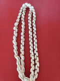 Collier vintage ancien, gros pendentif coquillages naturels, bijou rétro collect