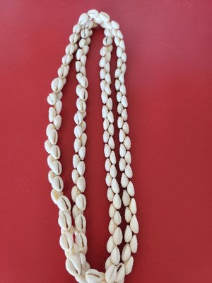 Collier vintage ancien, gros pendentif coquillages naturels, bijou rétro collect