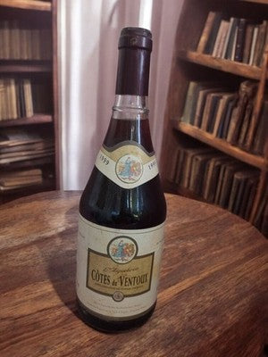 Bouteille vin ancien L'Aiguebrun 1999 Côtes du Ventoux vintage rétro