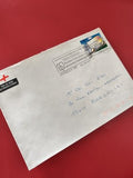 Ancienne enveloppe oblitérée 1997, timbre France, philatélie collection vintage