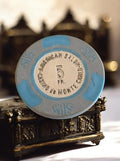 Jeton casino Monte-Carlo 5 Francs SBM vintage bleu AMERICAN SALON Monaco