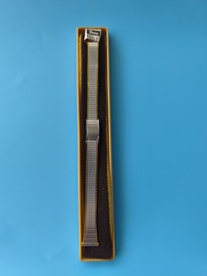 Bracelet montre ancien vintage Taurus français neuf deadstock métal argenté