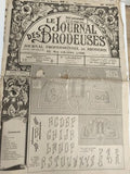 Journal ancien broderie Le Journal des Brodeuses 1949 Lyon motif alphabet