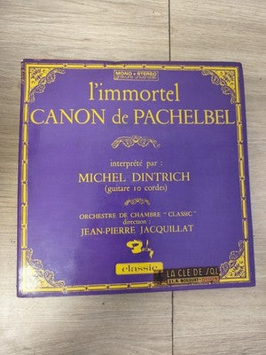 Vintage 45T Canon de Pachelbel Michel Dintrich Orchestre Classic Pochette violet