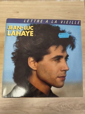 Vinyle 45T vintage Jean-Luc Lahaye Lettre à la vieille pochette couleur années 8