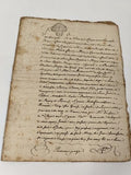 Lettre manuscrite administrative XVIIIe, 1771, notaire royal Teissière