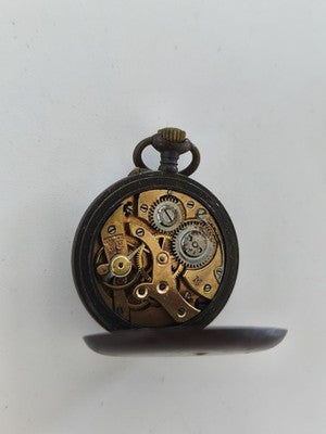 Montre de gousset ancienne Nautilus à réviser, cadran 24h chiffres romains