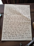 Lettre manuscrite ancienne 7 octobre 1918 – écriture cursive, souvenir intime