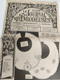 Journal broderie ancien 1951 Le Journal des Brodeuses Lyon motif vintage
