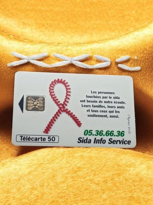 Télécarte 50 unités Sida Info Service vintage carte téléphonique collector Franc