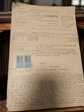 Document administratif ancien Marseille 1941 arrêté préfectoral Bouches-du-Rhône
