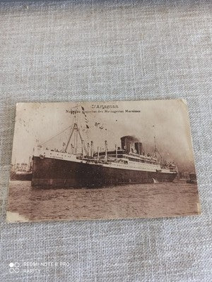 Carte postale ancienne paquebot D'Artagnan Messageries Maritimes maritime vintag