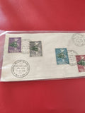 Ancienne enveloppe FDC Vietnam 1959 timbres Buu-Chinh oblitérés Saigon