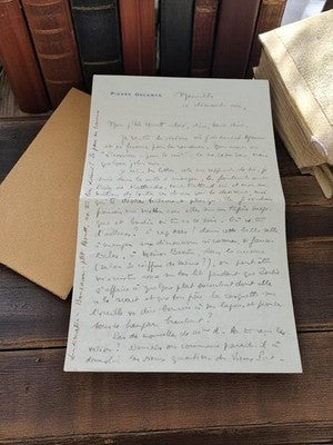 Lettre manuscrite Pierre Deckmyn 1939-1945 correspondance émotion guerre