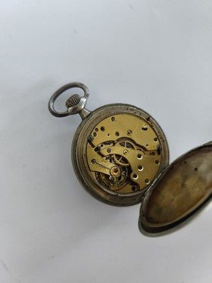 Montre de gousset ancienne Ch. Wattiez Reims, cadran émaillé à réviser