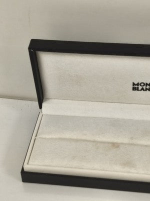 Écrin Montblanc pour stylo plume, gainage noir, crème siglé étoile