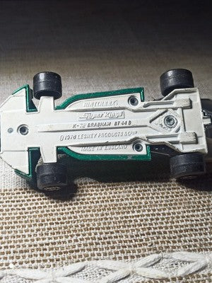Voiture F1 Matchbox Brabham BT44B verte vintage 1976 K-72 jouet ancien