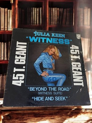 Vinyle 45T géant Julia Keen Witness Philips vintage rétro disque ancien