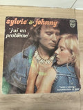Vinyle 45 tours vintage Sylvie & Johnny "J'ai un problème" pochette photo origin