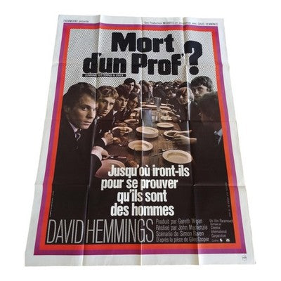 Affiche cinéma originale 1971 Mort d’un Prof? 120x160 cm David Hemmings