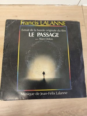 Vinyle 45T vintage Francis Lalanne Le Passage BOF Alain Delon pochette originale