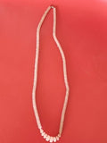Collier ancien vintage en grosses pierres naturelles, bijou rétro collection