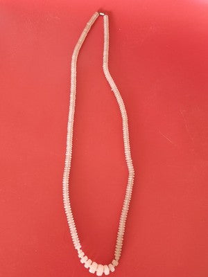 Collier ancien vintage en grosses pierres naturelles, bijou rétro collection