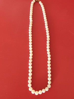 Collier perles ancien vintage rétro, bijou d'époque pour collectionneur, occasio