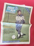 Vintage journal football OM Droit au But ancien, collection Olympique Marseille
