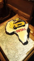 Pin's vintage TOTAL Afrique voiture rallye ancien rare collection