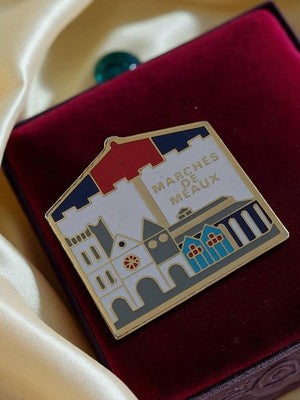 Pin's Marchés de Meaux édition limitée vintage émaillé publicitaire France