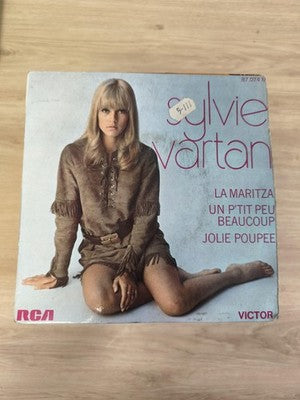 Vintage 45T Sylvie Vartan RCA Victor – La Maritza, Jolie Poupée, Pochette photo