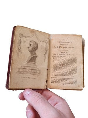 Livre ancien Lord Viscount Nelson biographie, édition originale, rare historique
