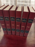 Lot 6 volumes Grand Dictionnaire Encyclopédique Larousse vintage reliure bordeau