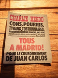 Magazine Charlie Hebdo vintage 1970 n°203 Juan Carlos satire presse ancienne