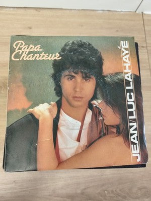 Vinyle 45 tours vintage Jean-Luc Lahaye Papa Chanteur pochette couleur années 80