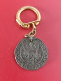 Porte-clés ancien publicitaire Provence vintage, médaillon style médaille