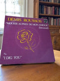 Vinyle 45T Demis Roussos Philips vintage pochette violette – Mourir Auprès de mo