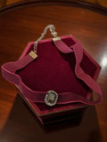 Choker ruban vintage strass, bijou fantaisie rétro, pendentif central
