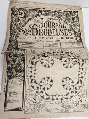 Ancien journal broderie 1950 Le Journal des Brodeuses N°686 motifs vintage