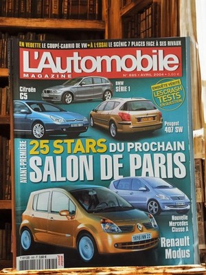 Magazine L'Automobile avril 2004 n°695 rétro Citroën C5 BMW Série 1 Peugeot