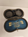 Jumelles anciennes Malacrida Toulon avec étui opticien vintage théâtre
